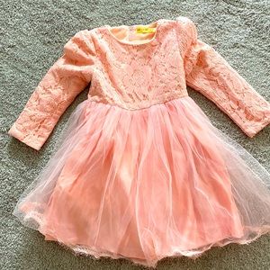 New with tag! Girls long sleeve dress, 9-10, size 150cm